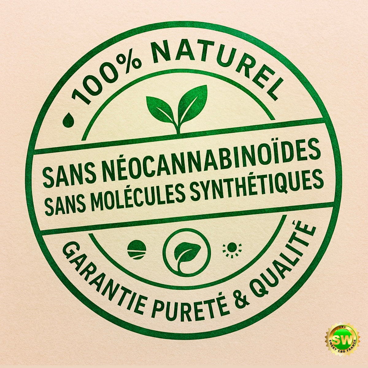 Charte Pureté Sweet CBD France – 100 % Naturel, 0 % Néo-Cannabinoïdes | SAS HK Distribution Marseille