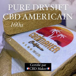 PURE DRYSIFT CBD AMERICAIN | HASH CBD Fabriqué en Californie | Certifié par "CBD Maker"