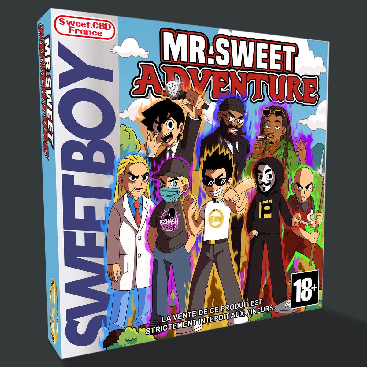Boîte collector Mr Sweet Adventures — boîte collector Mr Sweet Adventures, face avant