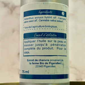 Huile de Massage au CBG | Soin pour la peau au CBG naturel BIO | 75ml