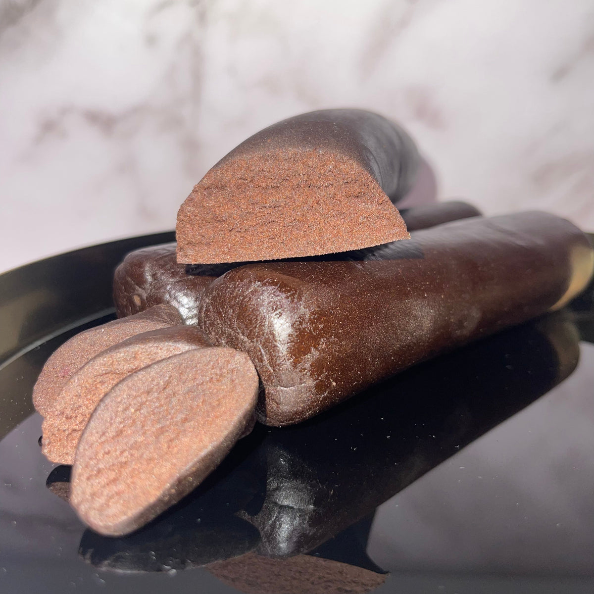 BOMBAREDA CBD, résine CBD — détail de la coupe et de la texture