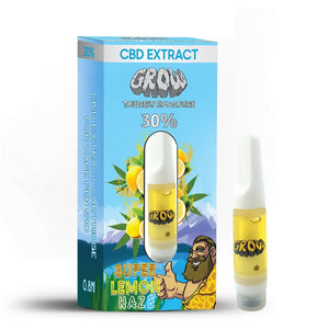 cartouche en verre et ceramique cbd extraction pure super lemon haze 30% vaporiser vape pen inhaler